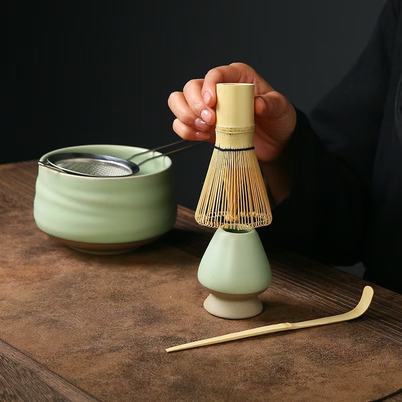 Matcha Tea Whisk Holder Cerami - Bamboo Whisk Chasen ulasan dan harga