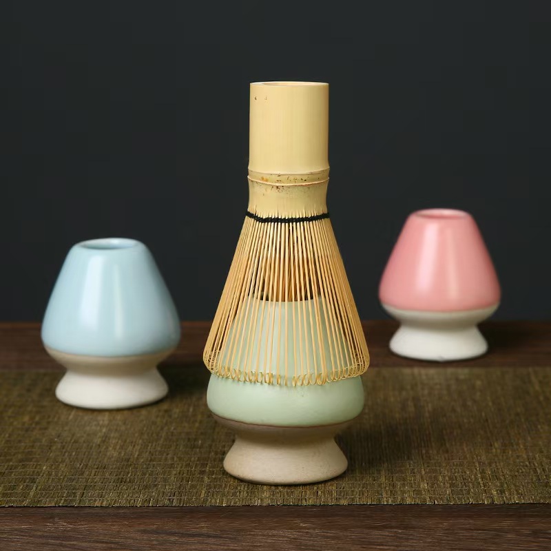 Matcha Tea Whisk Holder Cerami - Bamboo Whisk Chasen ulasan dan harga