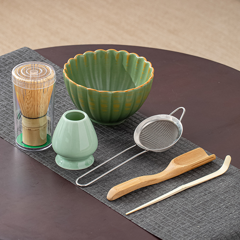 6pcs Set Japanese Matcha Whisk - Bamboo Whisk Chasen ulasan dan harga