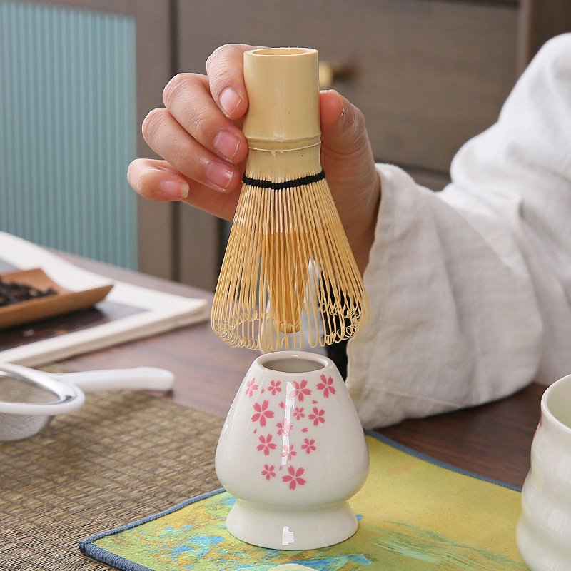 Japanese Ceramic Matcha Green  - Bamboo Whisk Chasen ulasan dan harga