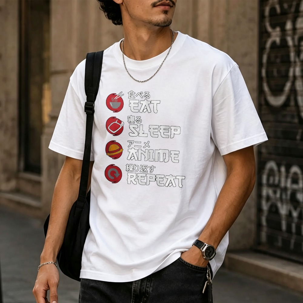 Eat Sleep Anime Repeat Japanes - Japanese Eating Lifestyle ulasan dan harga