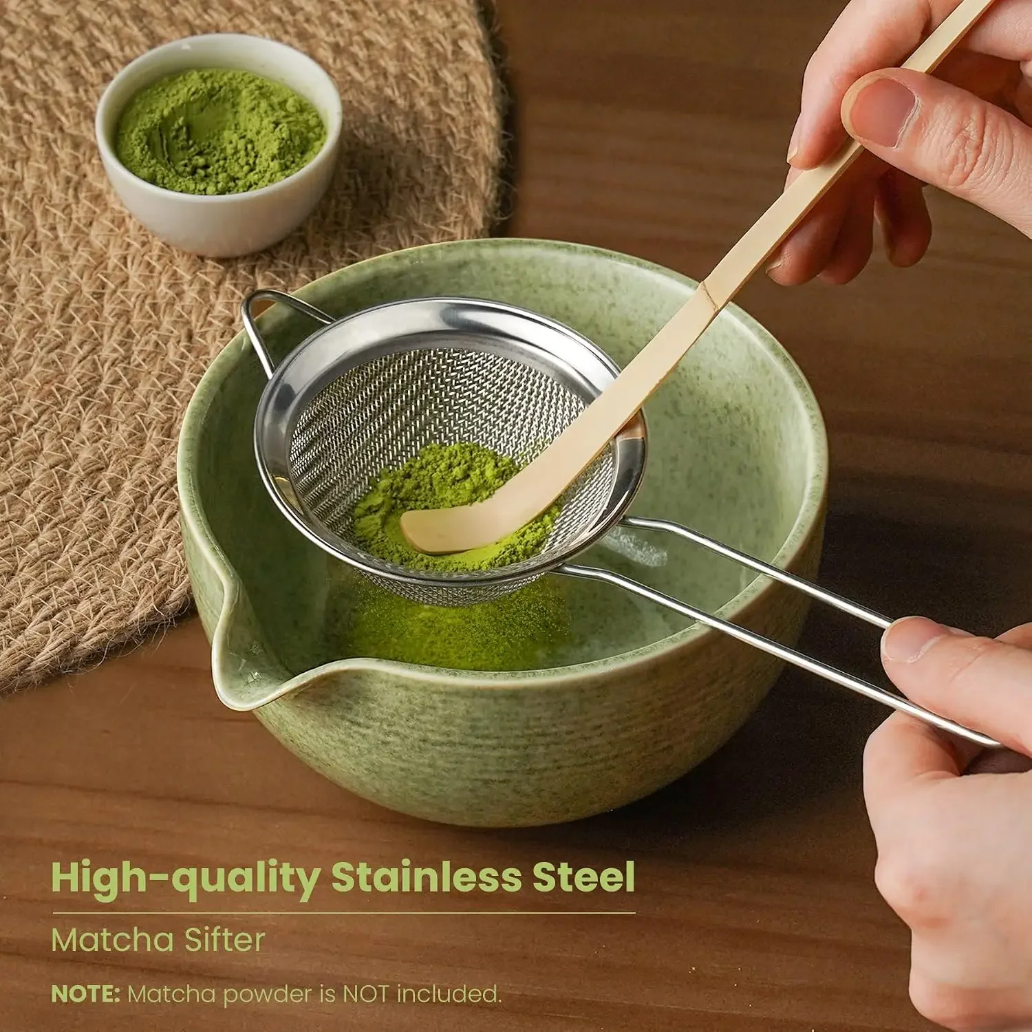 Matcha Whisk Set, Ceramic Bowl - Bamboo Whisk Chasen ulasan dan harga